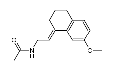 (E)-1-[2-(acetylamino)ethylidene]-7-methoxy-1,2,3,4tetrahydronaphthalene结构式