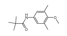 N-Pivaloyl-4-amino-2,6-dimethylanisole结构式