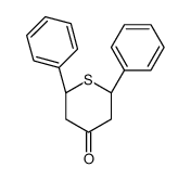 (2R,6S)-2,6-diphenylthian-4-one Structure