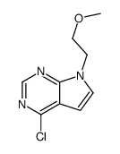 4-CHLORO-7-(2-METHOXYETHYL)-7H-PYRROLO[2,3-D]PYRIMIDINE Structure
