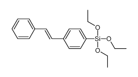 triethoxy-[4-(2-phenylethenyl)phenyl]silane结构式