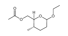 2H-Pyran-2-methanol,6-ethoxytetrahydro-3-methyl-,acetate,(2S,3S)-[partial]-(9CI) Structure