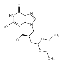2-氨基-9-[(2R)-4,4-二乙氧基-2-(羟甲基)丁基]-1,9-二氢-6H-嘌呤-6-酮结构式