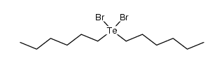 dibromo di-n-hexyl tellurium(IV)结构式