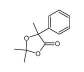 2,2,5-trimethyl-5-phenyl-1,3-dioxolan-4-one结构式
