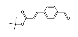 (E)-t-butyl 4-formylcinnamate结构式