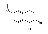 2-溴-6-甲氧基-3,4-二氢萘-1(2H)-酮结构式