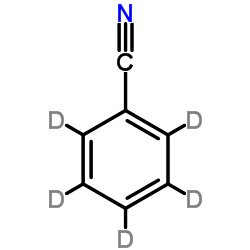 苯甲腈-d5结构式