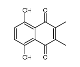 5,8-dihydroxy-2,3-dimethyl-1,4-naphthoquinone Structure