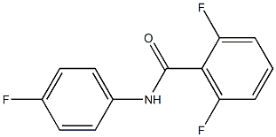 2,6-二氟-N-(4-氟苯基)苯甲酰胺结构式