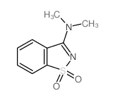1,2-Benzisothiazol-3-amine,N,N-dimethyl-, 1,1-dioxide Structure