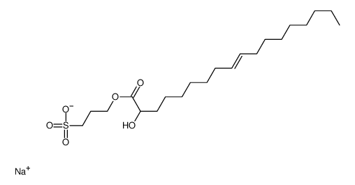 sodium 2-hydroxy-3-sulphonatopropyl oleate Structure