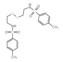 Benzenesulfonamide,N,N'-(dithiodi-2,1-ethanediyl)bis[4-methyl- Structure
