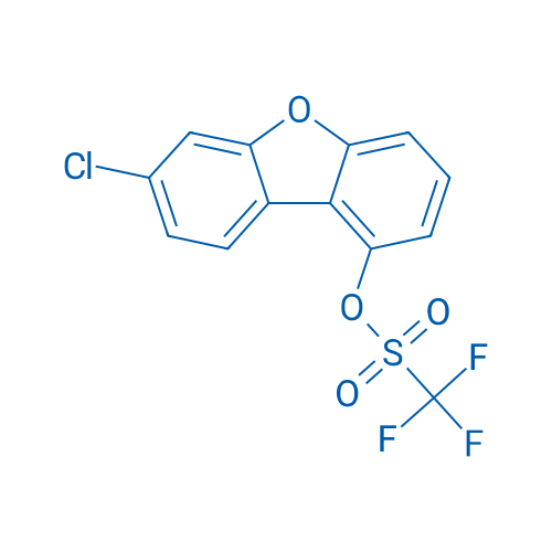 7-氯二苯并[b,d]呋喃-1-基 三氟甲烷磺酸酯结构式
