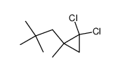 1,1-dichloro-2-methyl-2-neopentylcyclopropane结构式