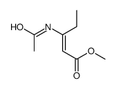methyl 3-acetamidopent-2-enoate结构式
