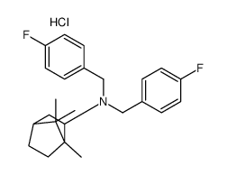 bis[(4-fluorophenyl)methyl]-(4,7,7-trimethyl-3-bicyclo[2.2.1]heptanyl)azanium,chloride Structure