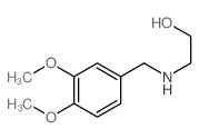 Ethanol,2-[[(3,4-dimethoxyphenyl)methyl]amino]- structure