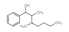 alpha-[1-(丁基甲基氨基)乙基]-苄醇结构式