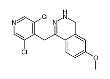 4-[(3,5-dichloropyridin-4-yl)methyl]-7-methoxy-1,2-dihydrophthalazine结构式