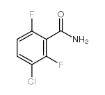 3-氯-2,6-二氟苯甲酰胺结构式