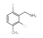(2-chloro-6-fluoro-3-methylphenyl)methanamine Structure