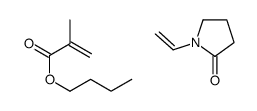 butyl 2-methylprop-2-enoate,1-ethenylpyrrolidin-2-one Structure