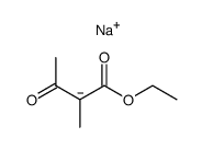 sodium enolate of ethyl 2-methyl-3-oxobutanoate结构式