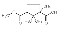 3-甲氧基羰基-1,2,2-三甲基环戊烷-1-羧酸结构式
