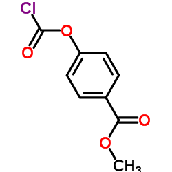 4-甲氧基羰基氯甲酸苯酯结构式