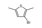 3-溴-2,5-二甲基噻吩结构式