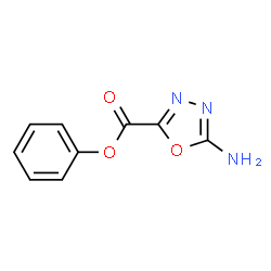 1,3,4-Oxadiazole-2-carboxylicacid,5-amino-,phenylester(9CI)结构式