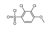 2,3-二氯-4-甲氧基苯磺酰氯结构式