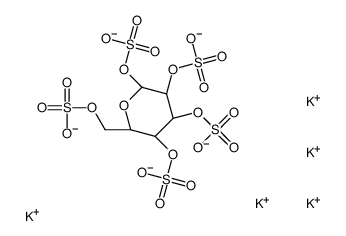 pentapotassium,[(2R,3R,4S,5R)-3,4,5,6-tetrasulfonatooxyoxan-2-yl]methyl sulfate Structure