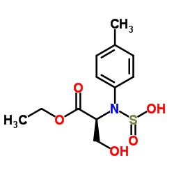 D-对甲砜基苯丝氨酸乙酯结构式