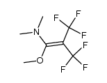 bis(trifluoromethyl)ketene N,N,O-trimethylaminoacetal Structure