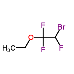 2-溴-1,1,2-三氟乙基乙醚结构式