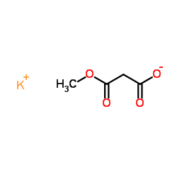 Potassium 3-methoxy-3-oxopropanoate structure
