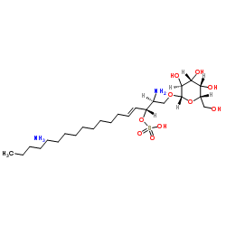(2S,3R,4E)-2-Amino-1-(β-L-galactopyranosyloxy)-4-octadecen-3-yl hydrogen sulfate ammoniate (1:1) Structure