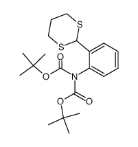 2-[2'-(N,N-di-tert-butoxycarbonylamino)phenyl]-1,3-dithiane Structure