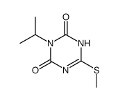 3-isopropyl-6-methylsulfanyl-1H-[1,3,5]triazine-2,4-dione结构式