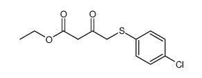 ethyl 4-[(4-chlorophenyl)thio]-3-oxobutanoate Structure