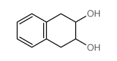 2,3-Naphthalenediol,1,2,3,4-tetrahydro-, (2R,3R)-rel- Structure