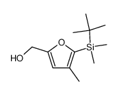 (5-(tert-butyldimethylsilyl)-4-methylfuran-2-yl)methanol Structure