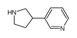 3-(3-吡咯啉基)吡啶结构式