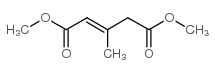 3-甲基戊-2-烯二酸二甲酯结构式