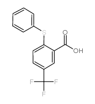 2-羧基-4-三氟甲基二苯基硫物结构式