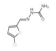 [(5-chlorothiophen-2-yl)methylideneamino]urea structure