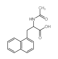 1-Naphthalenepropanoic acid, α-(acetylamino)- Structure
