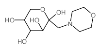 b-D-Fructopyranose,1-deoxy-1-(4-morpholinyl)- (9CI)结构式